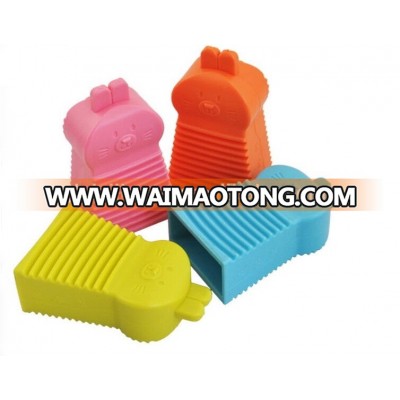 silicone candy color scrub-boards, silicone washboard, silicone cleaning brush